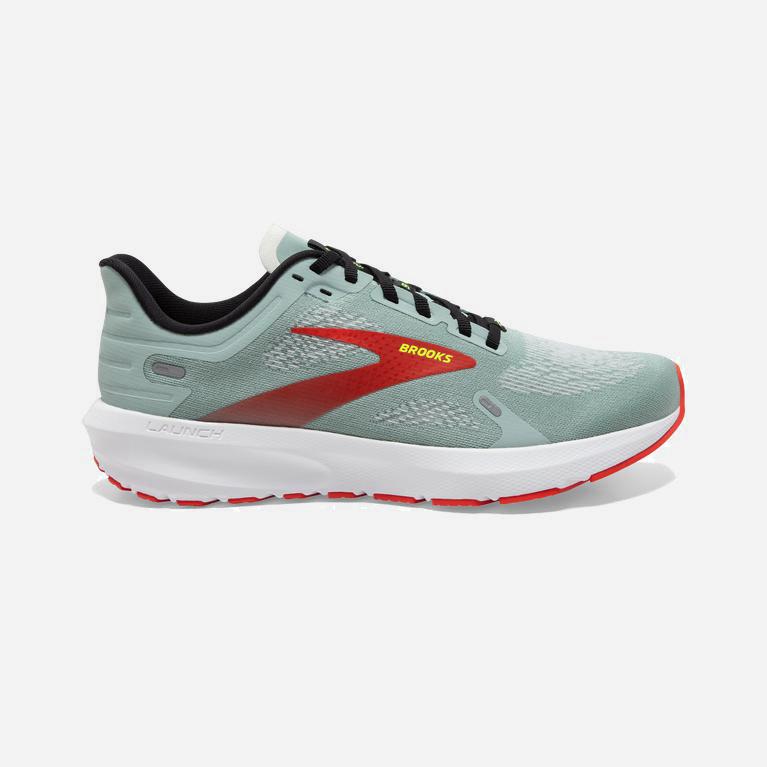 Ténis Brooks Launch 9 Lightweight Cushioned Sapatos De Caminhada Homem Azuis/Pretas /Vermelhas Laran